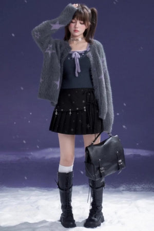 Dark Star Pleated Skirt