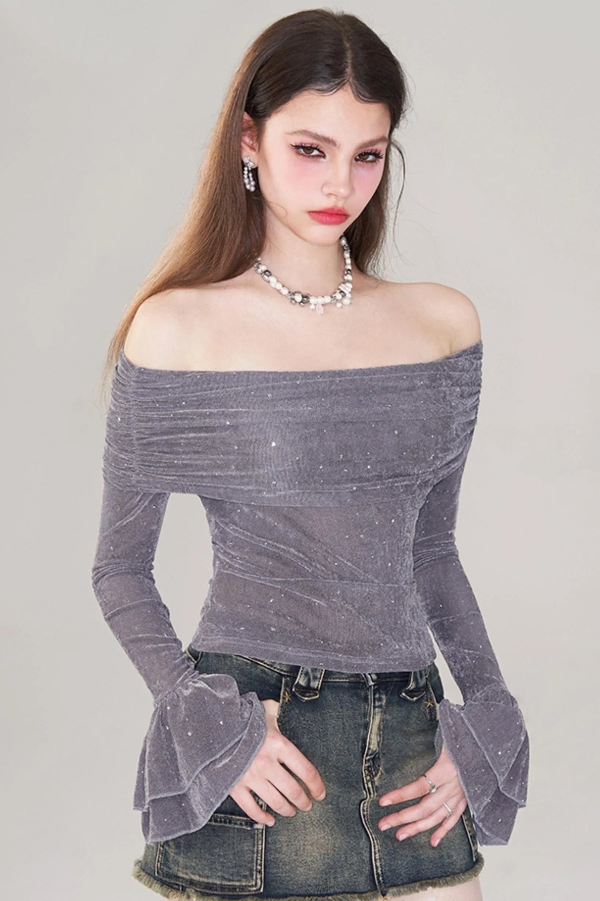 Dazzling Rhinestone Top