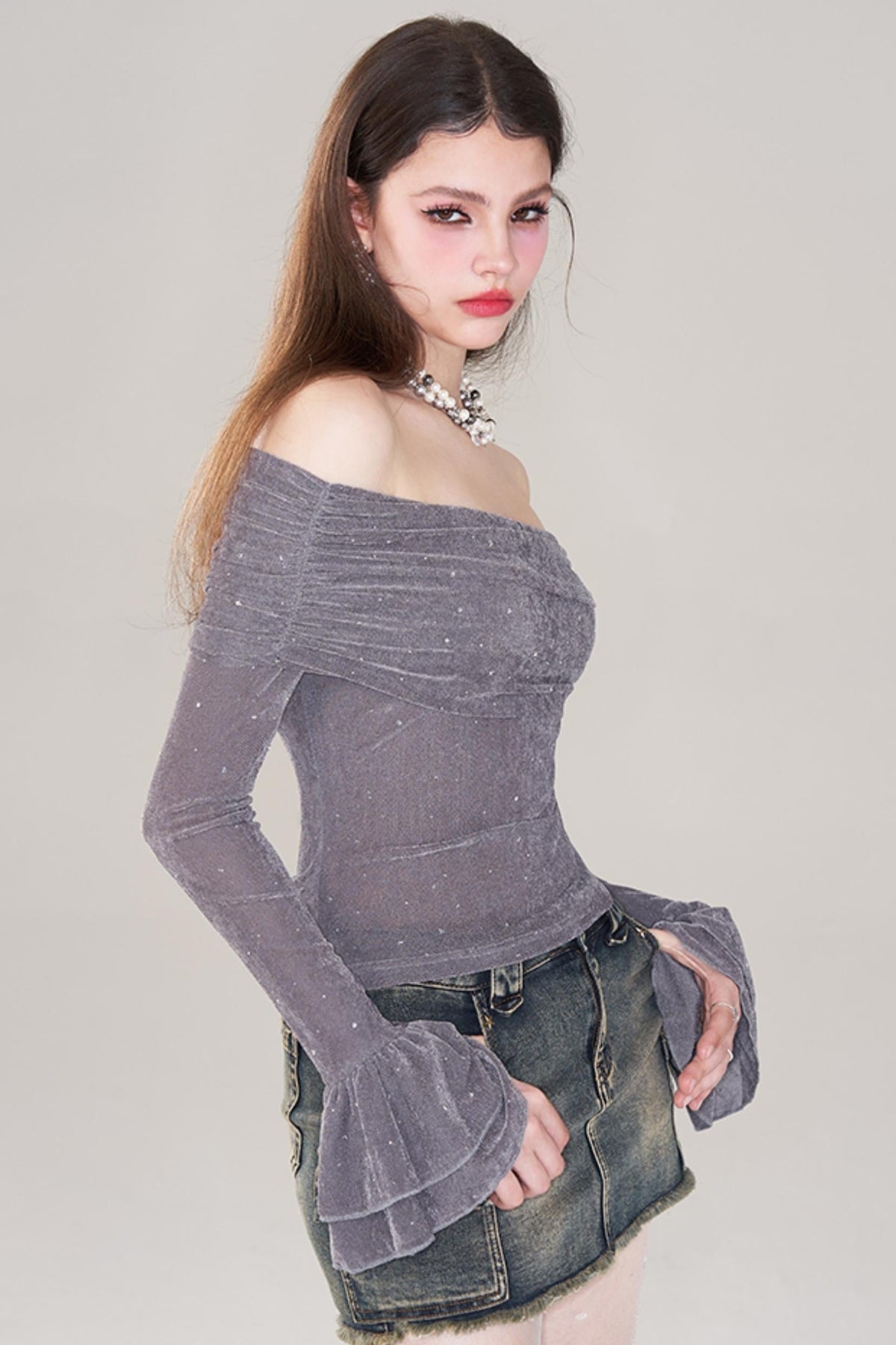 Dazzling Rhinestone Top