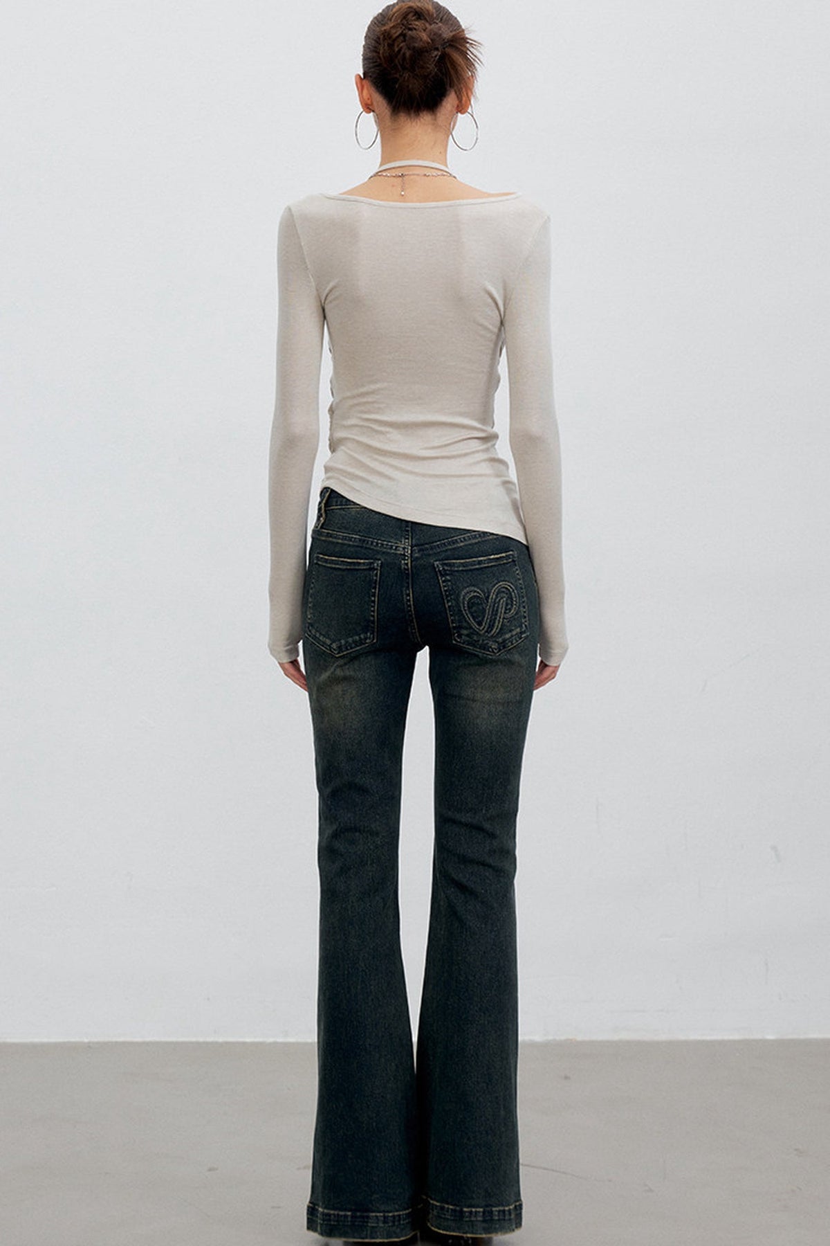 Deconstructed Halter Neck Ruched Top