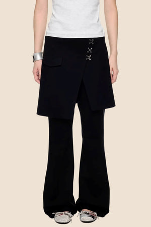 Deconstructed Vintage Flared Pants