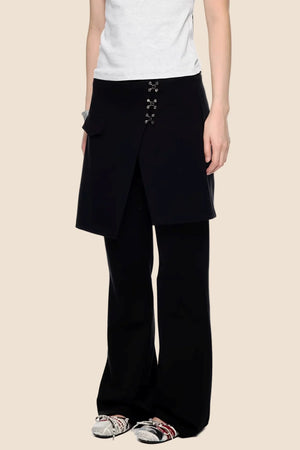Deconstructed Vintage Flared Pants