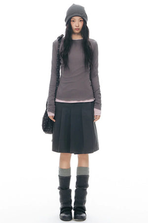 Decorative Button Layered Top