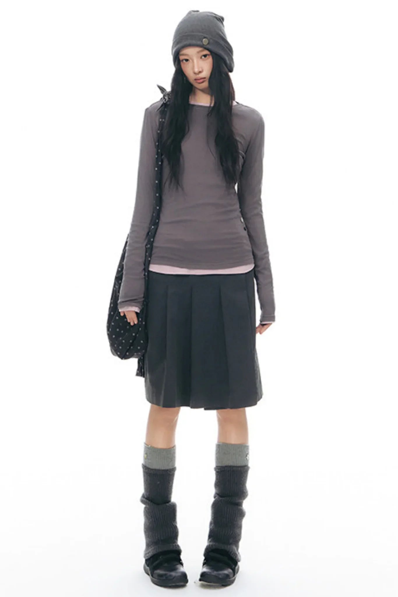 Decorative Button Layered Top