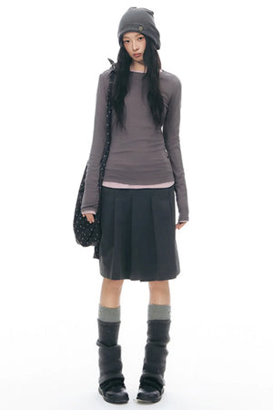 Decorative Button Layered Top