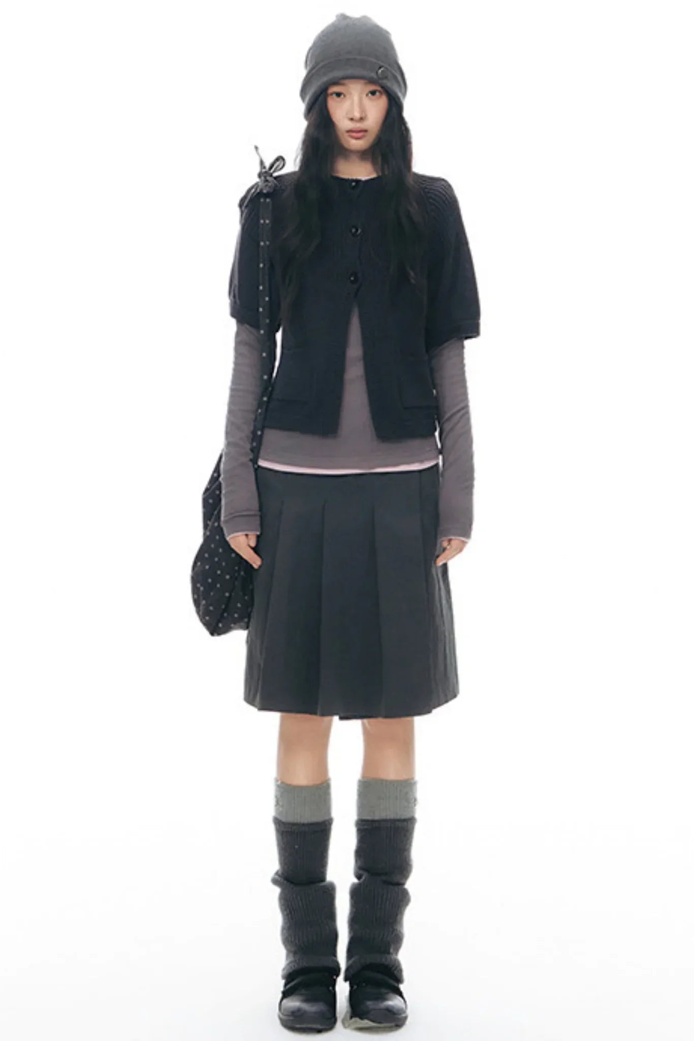 Decorative Button Layered Top