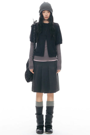 Decorative Button Layered Top