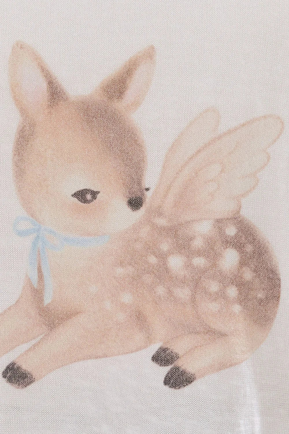 Deer Print Lyocell Loose T-Shirt Set-Up