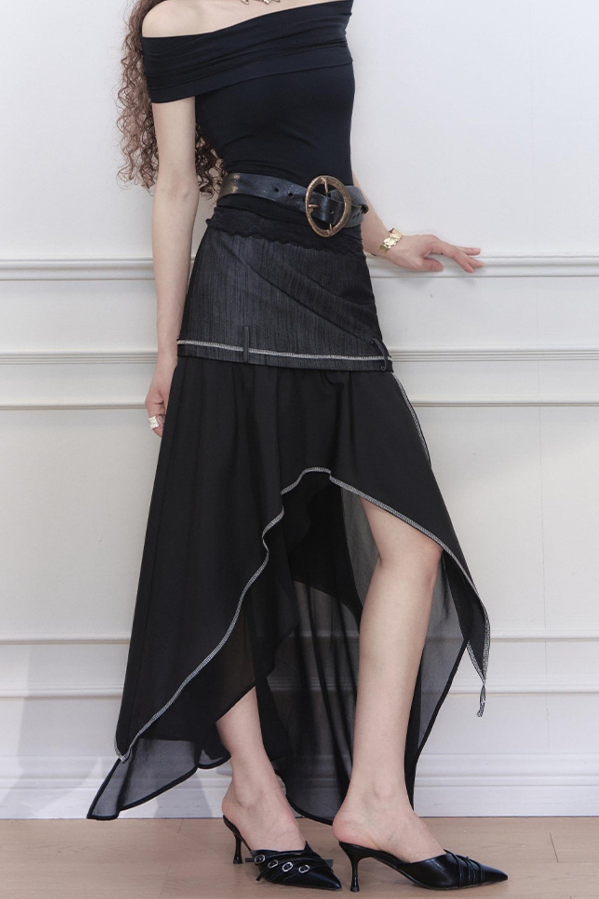 Denim A-Line Skirt