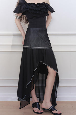 Denim A-Line Skirt