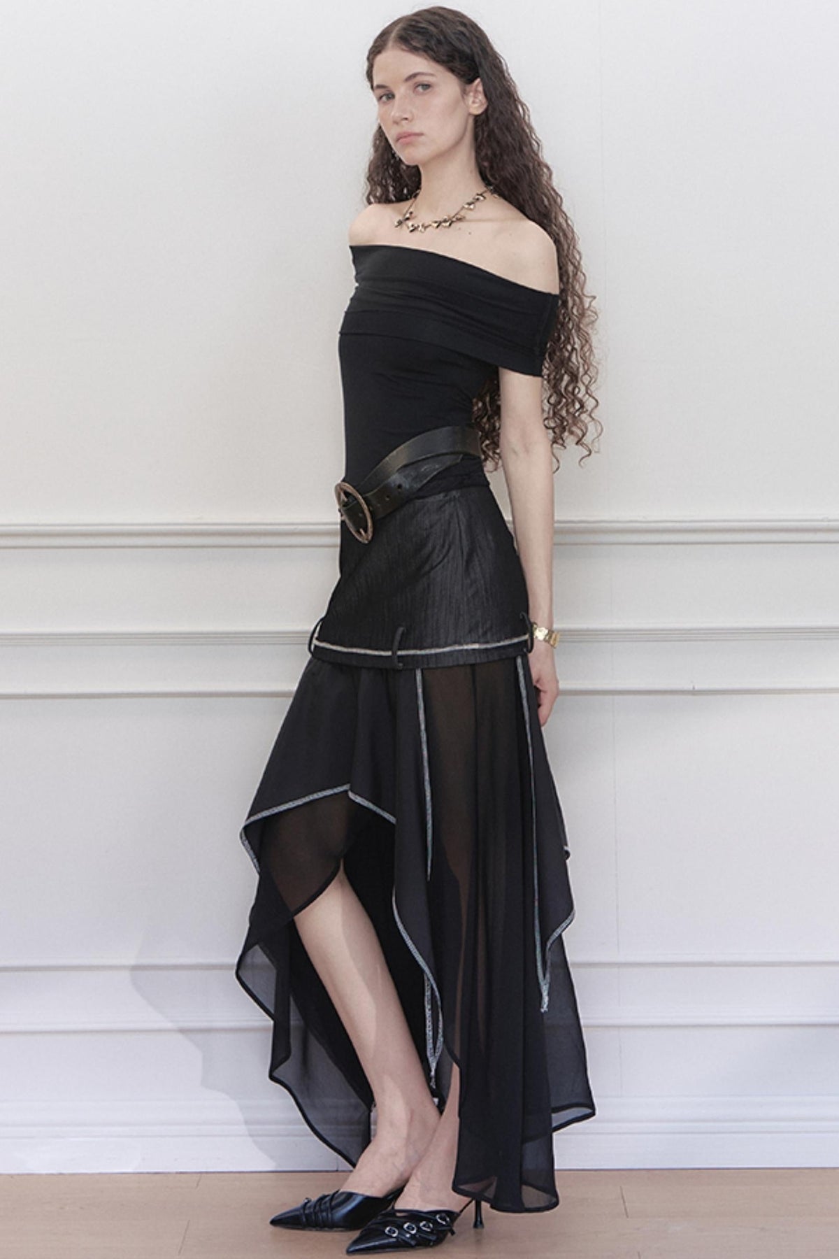 Denim A-Line Skirt