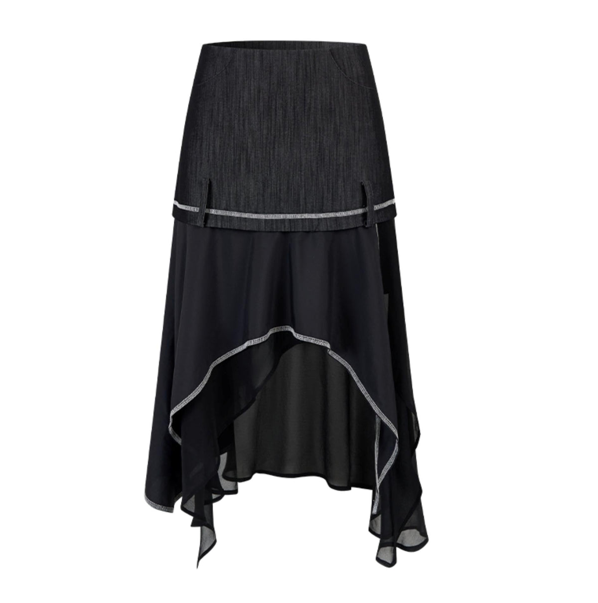 Denim A-Line Skirt