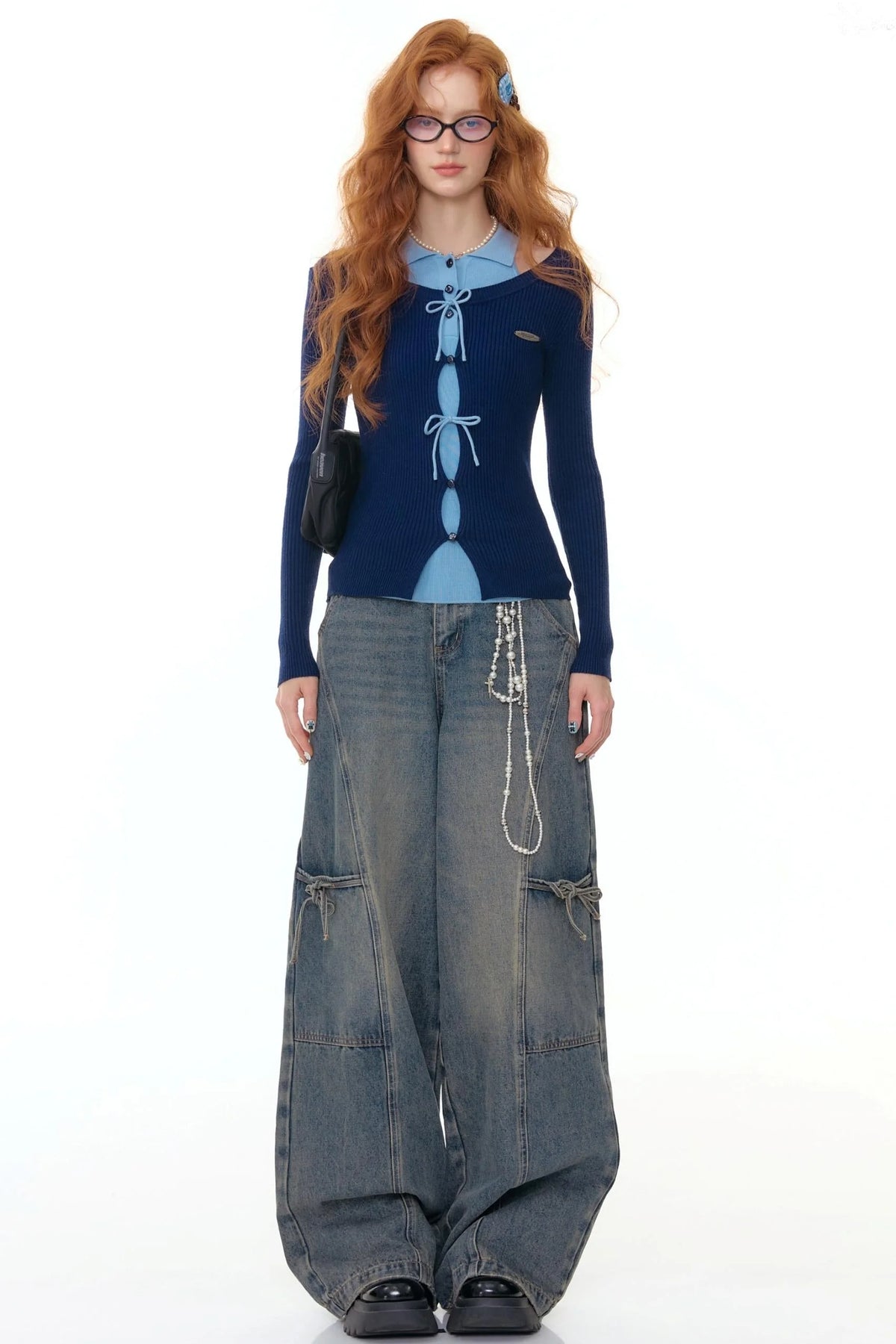 Denim Asymmetry Fit Pants