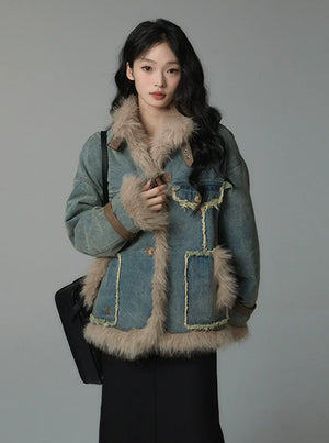 denim cotton suit jacket
