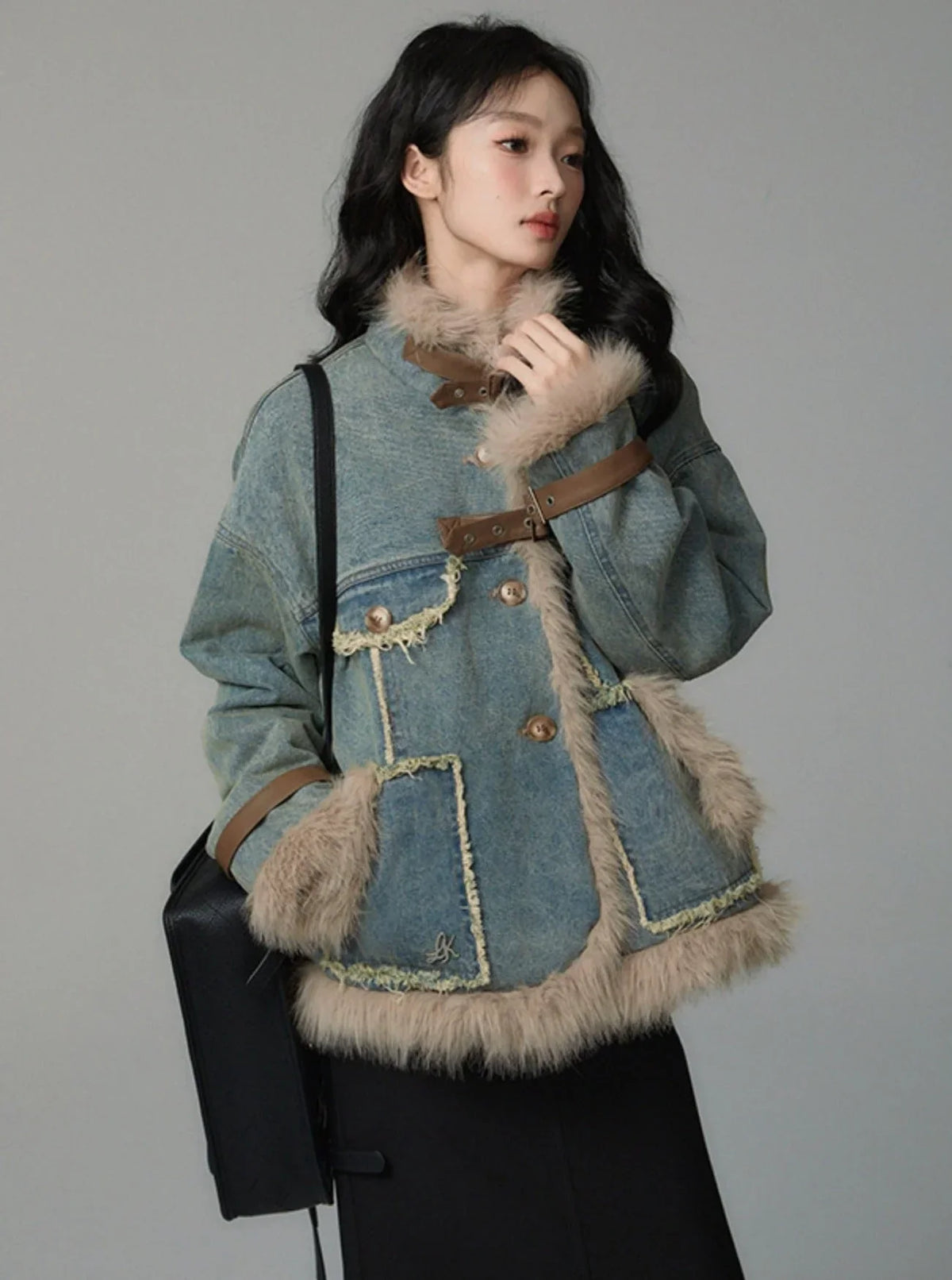 denim cotton suit jacket