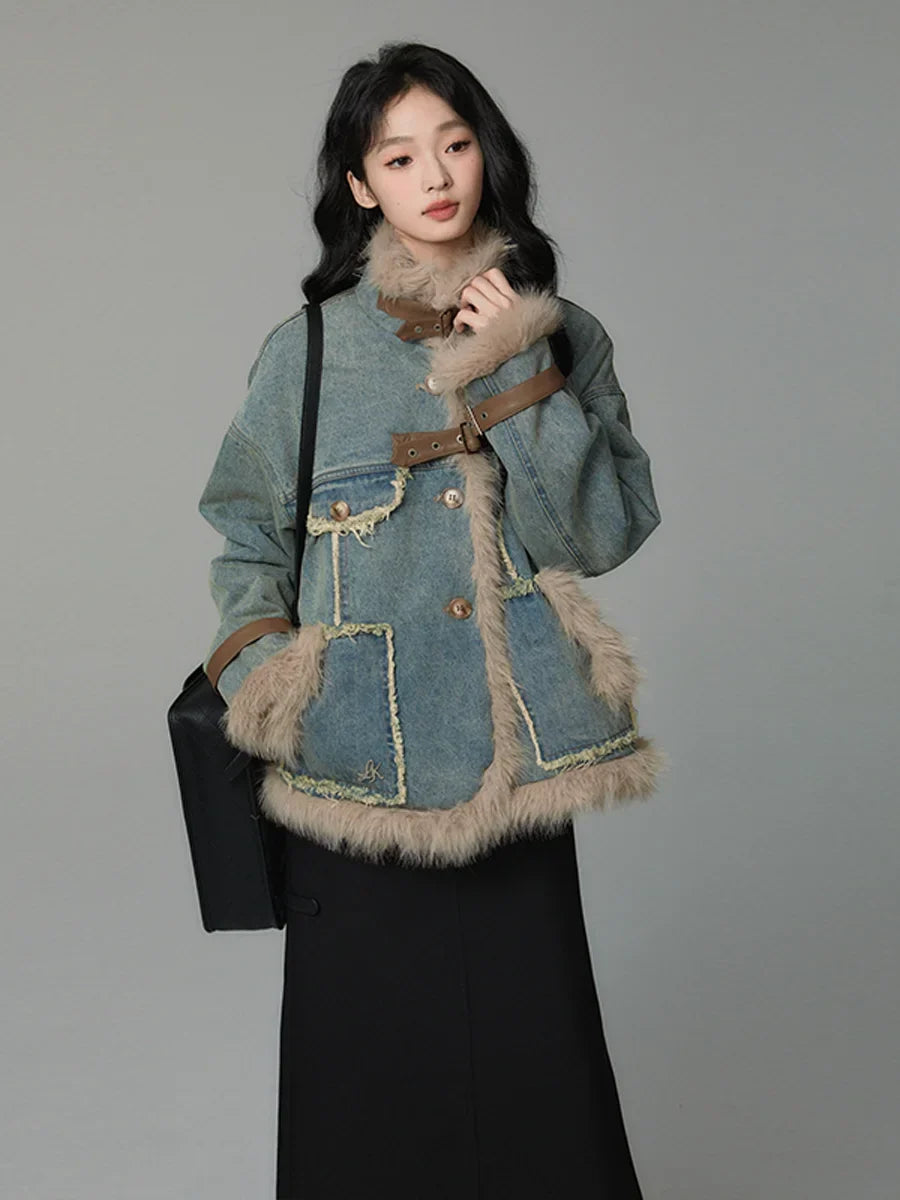 denim cotton suit jacket