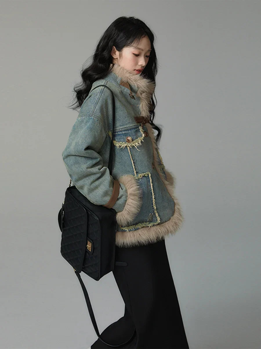 denim cotton suit jacket