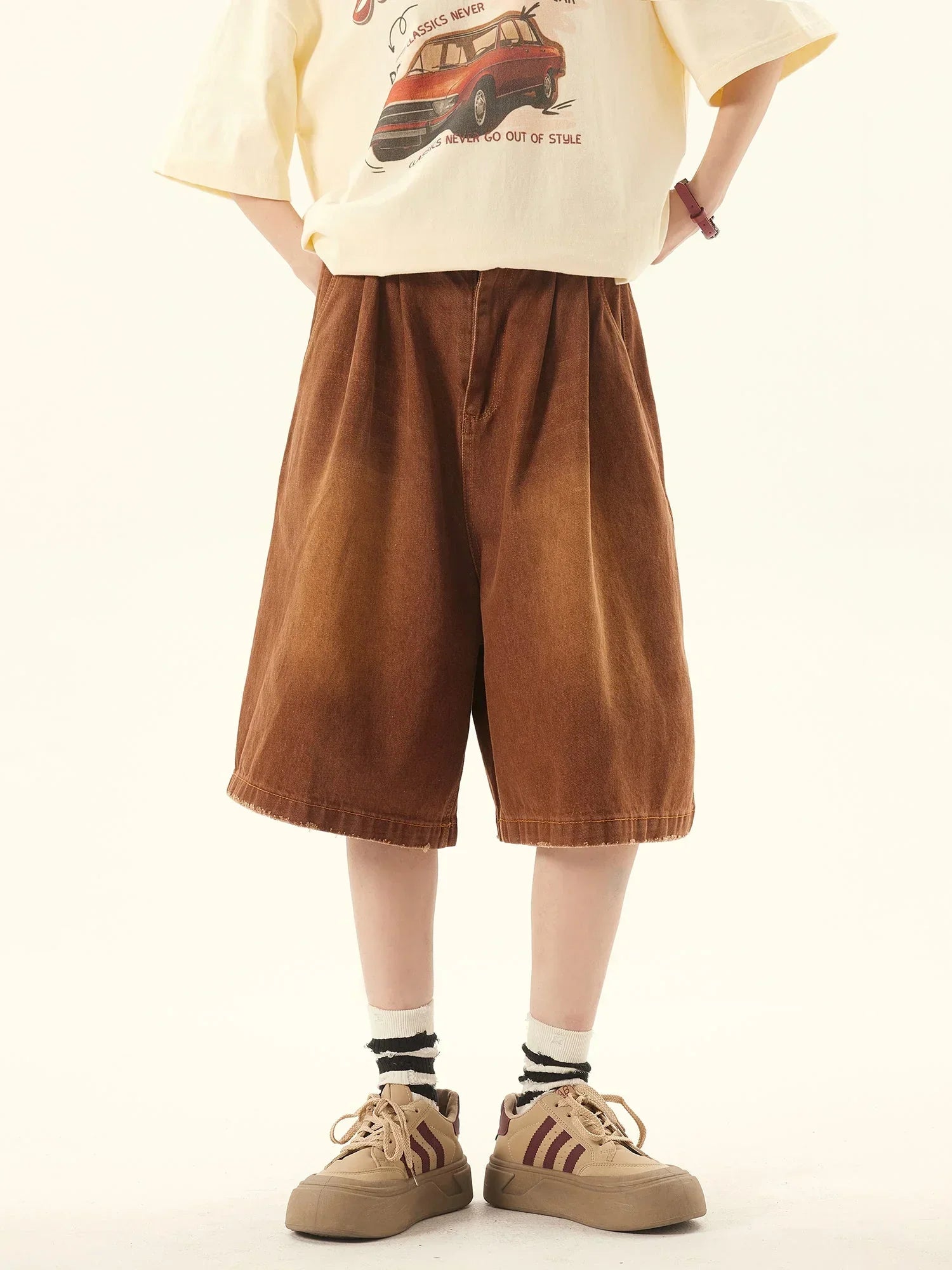 Denim Cropped Pants