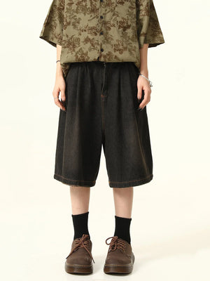 Denim Cropped Pants