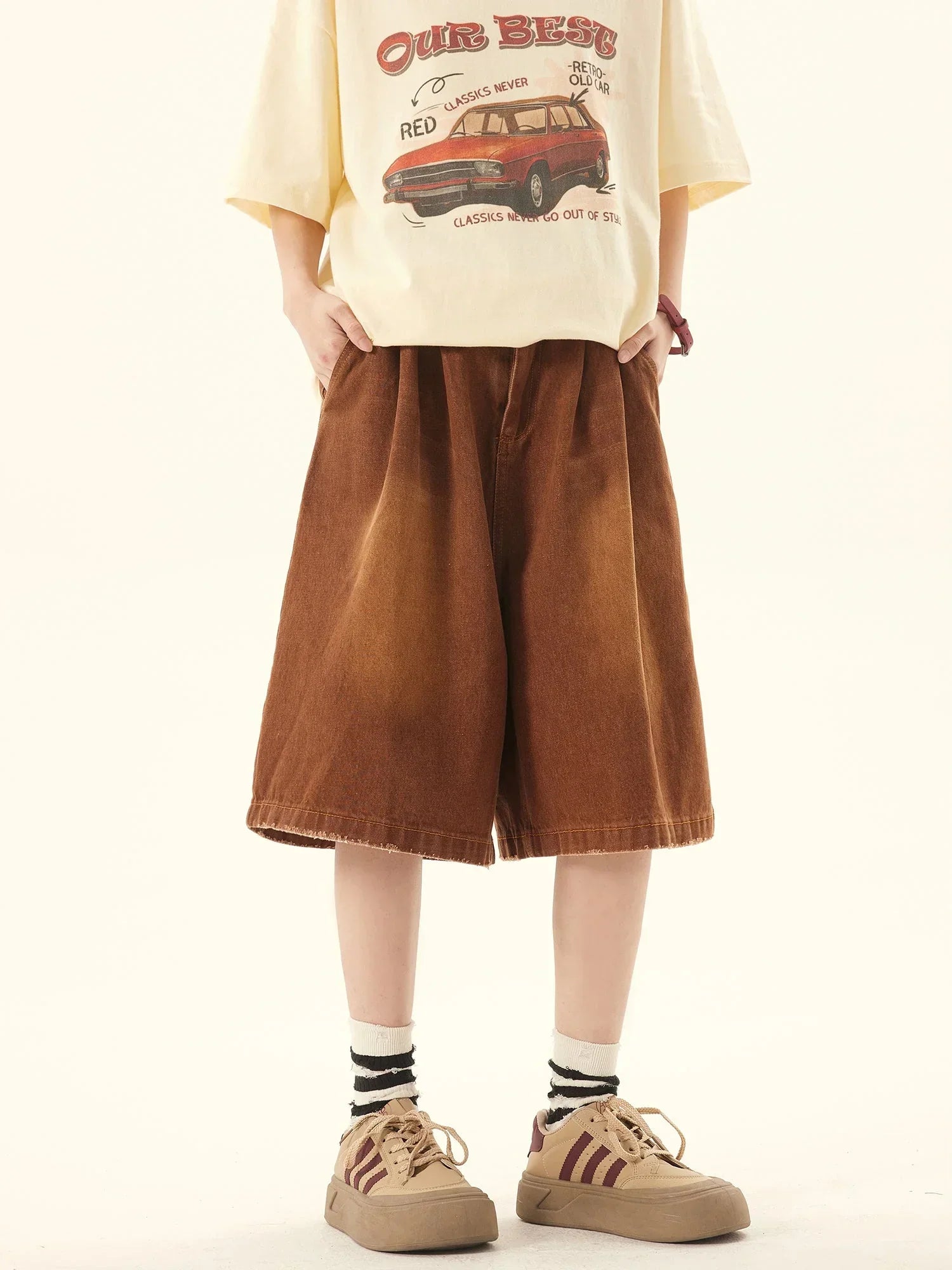Denim Cropped Pants