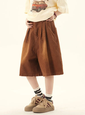 Denim Cropped Pants