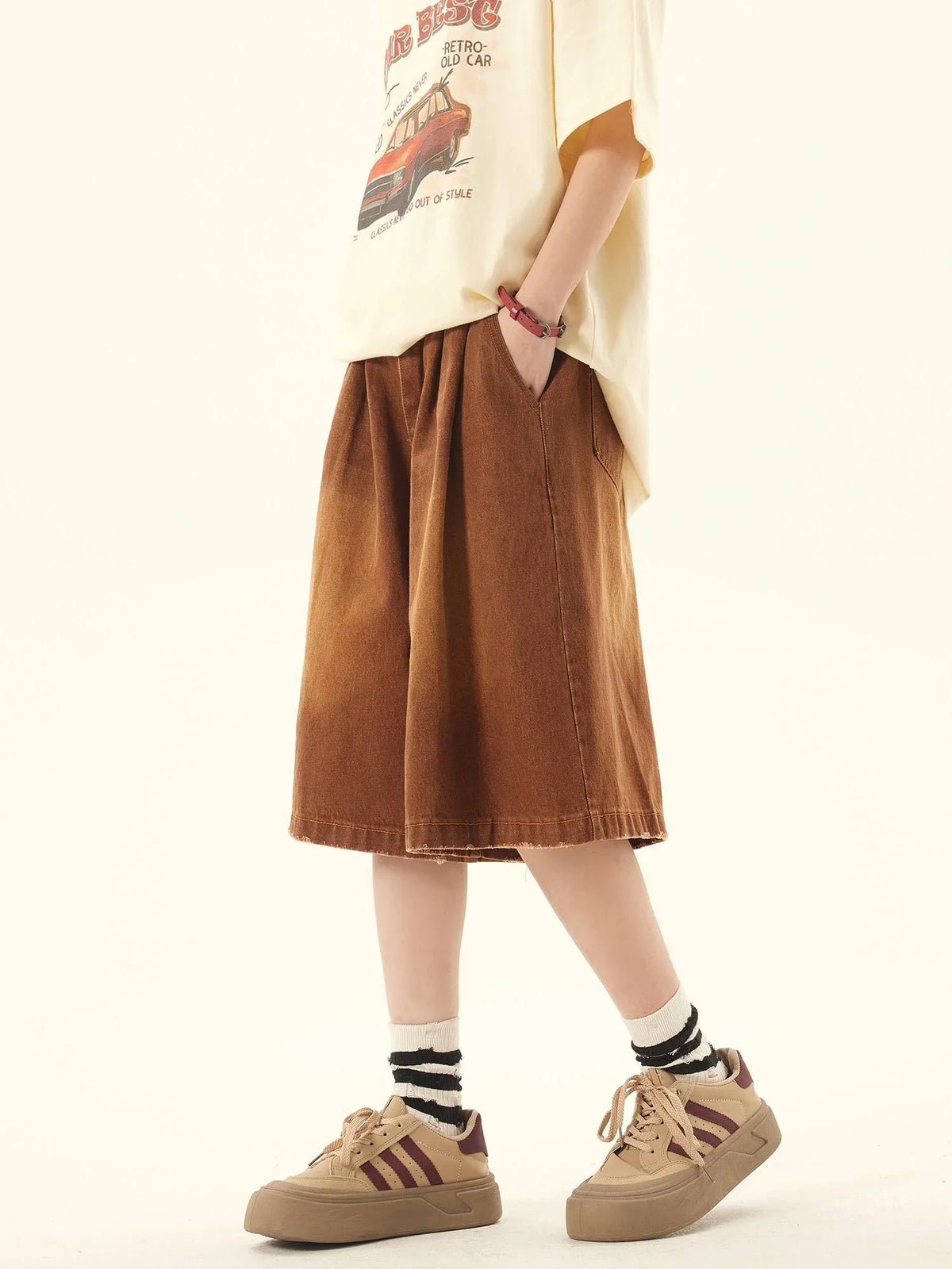Denim Cropped Pants