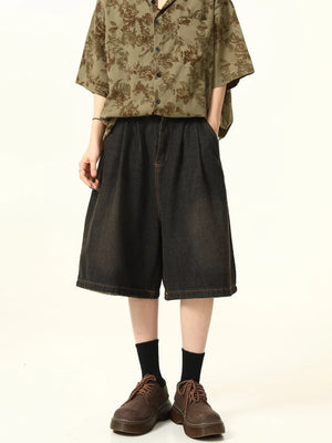 Denim Cropped Pants