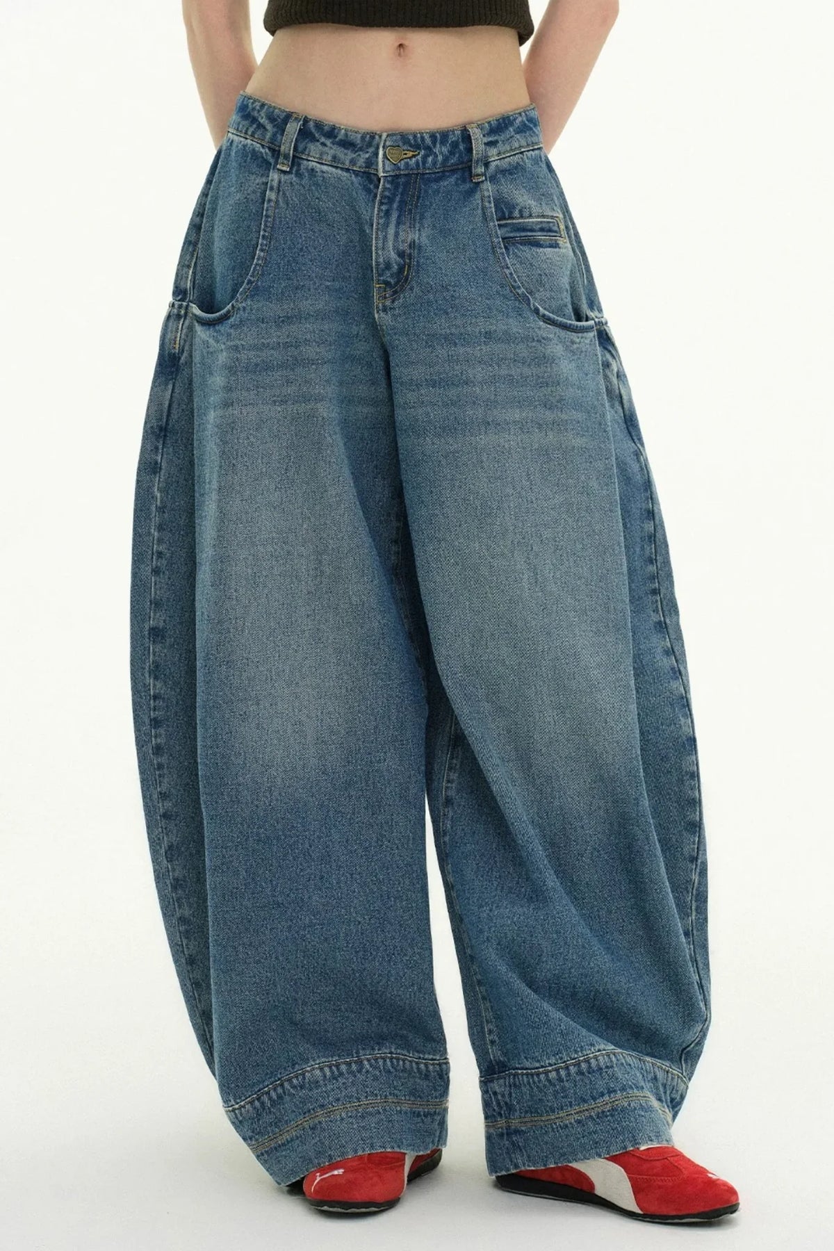 Denim Echo High-Waisted Jeans