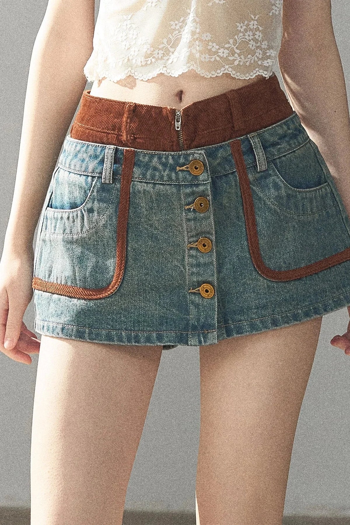 Denim Jacket & Skirt Suit Set-Up