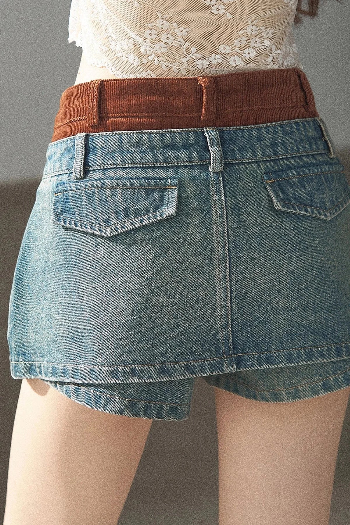 Denim Jacket & Skirt Suit Set-Up