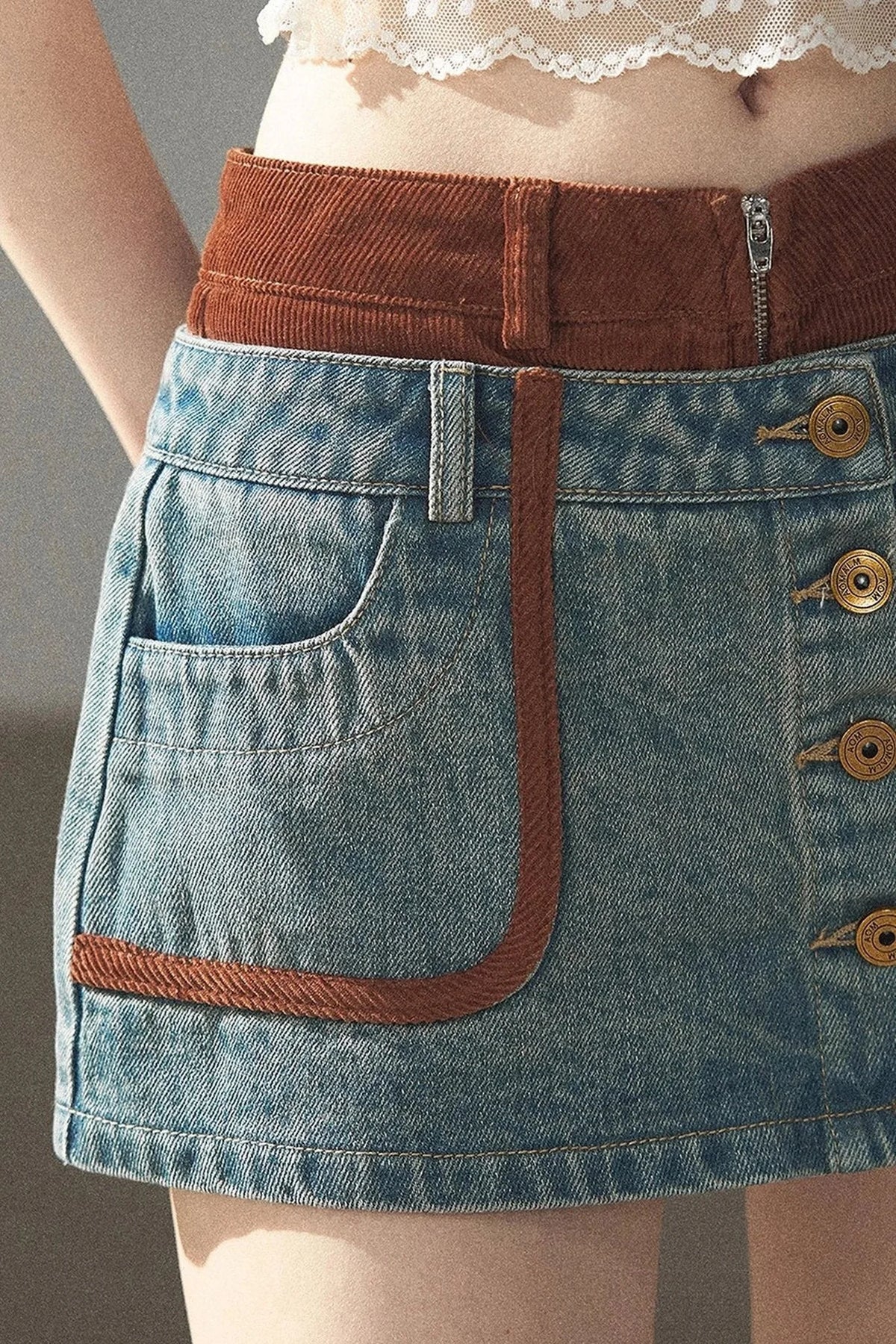 Denim Jacket & Skirt Suit Set-Up