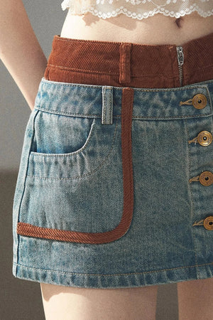 Denim Jacket & Skirt Suit Set-Up