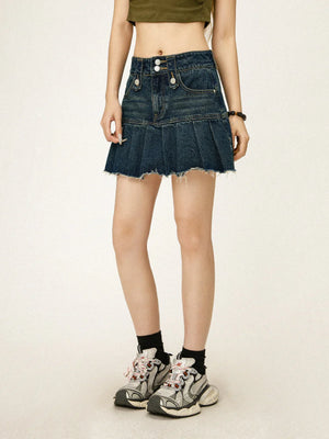 Denim Temperament Skirt