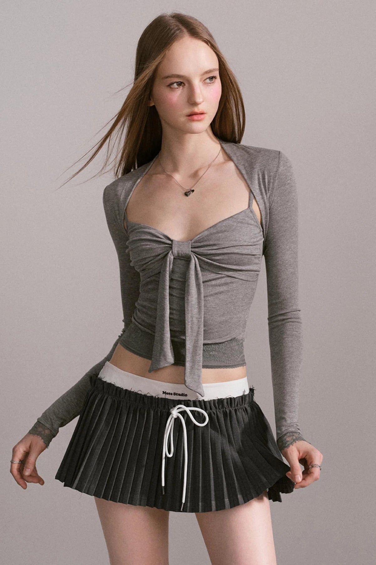 Design Sense Bow Waist Suspender Set