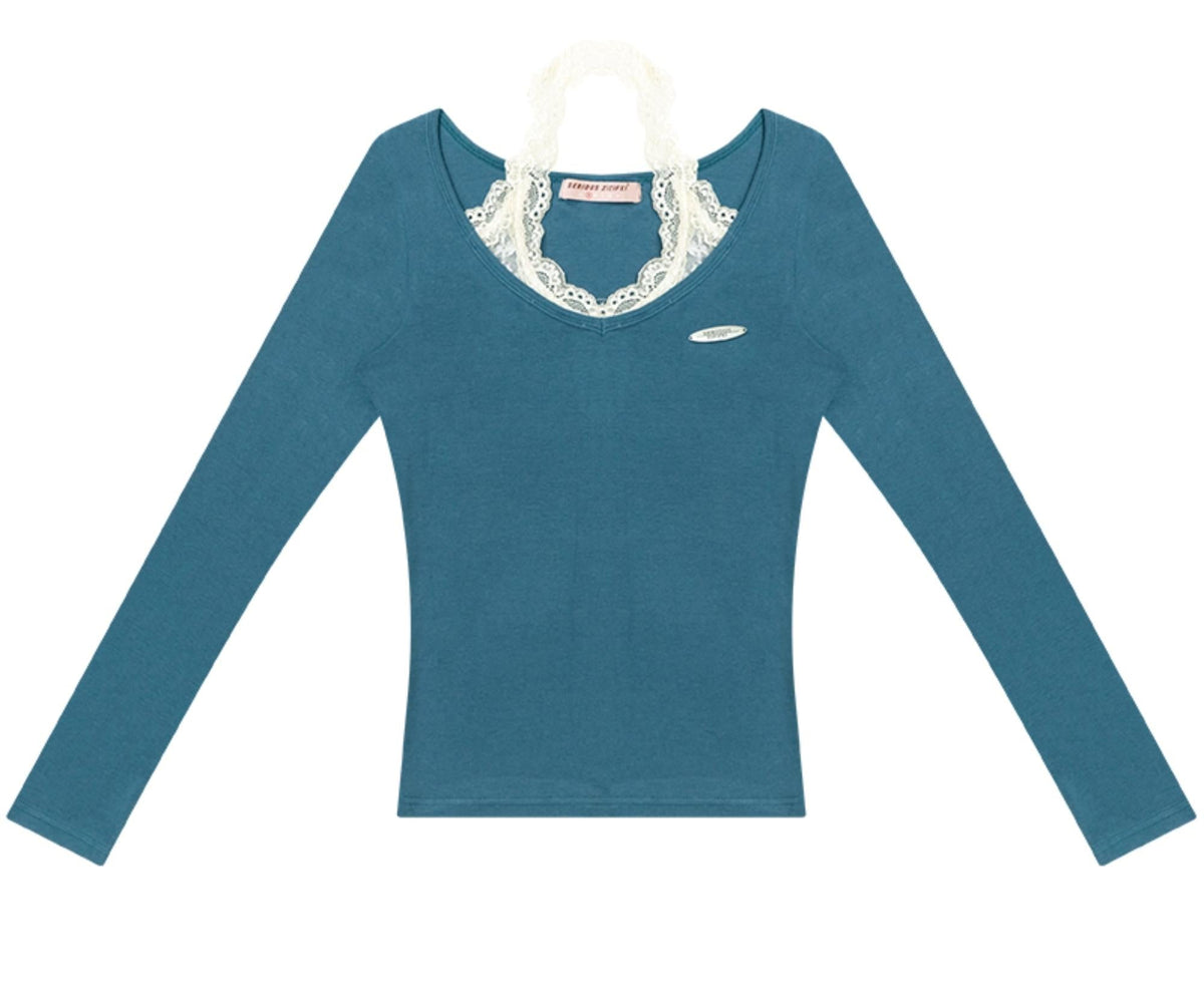 Desire Lace Halterneck Knitted Top