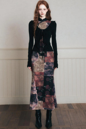 Desire Lace-Up Knitted Cardigan