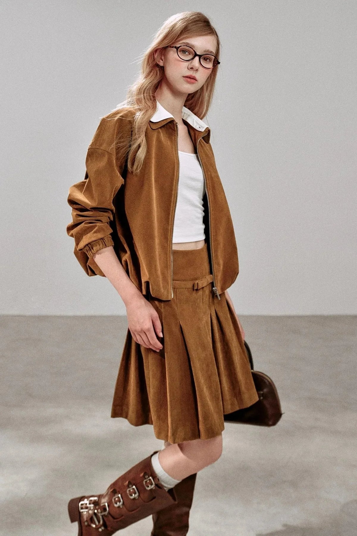 Detachable Bow Collar Jacket