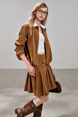 Detachable Bow Collar Jacket