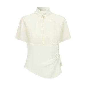Detachable Cape Sleeveless Shirt