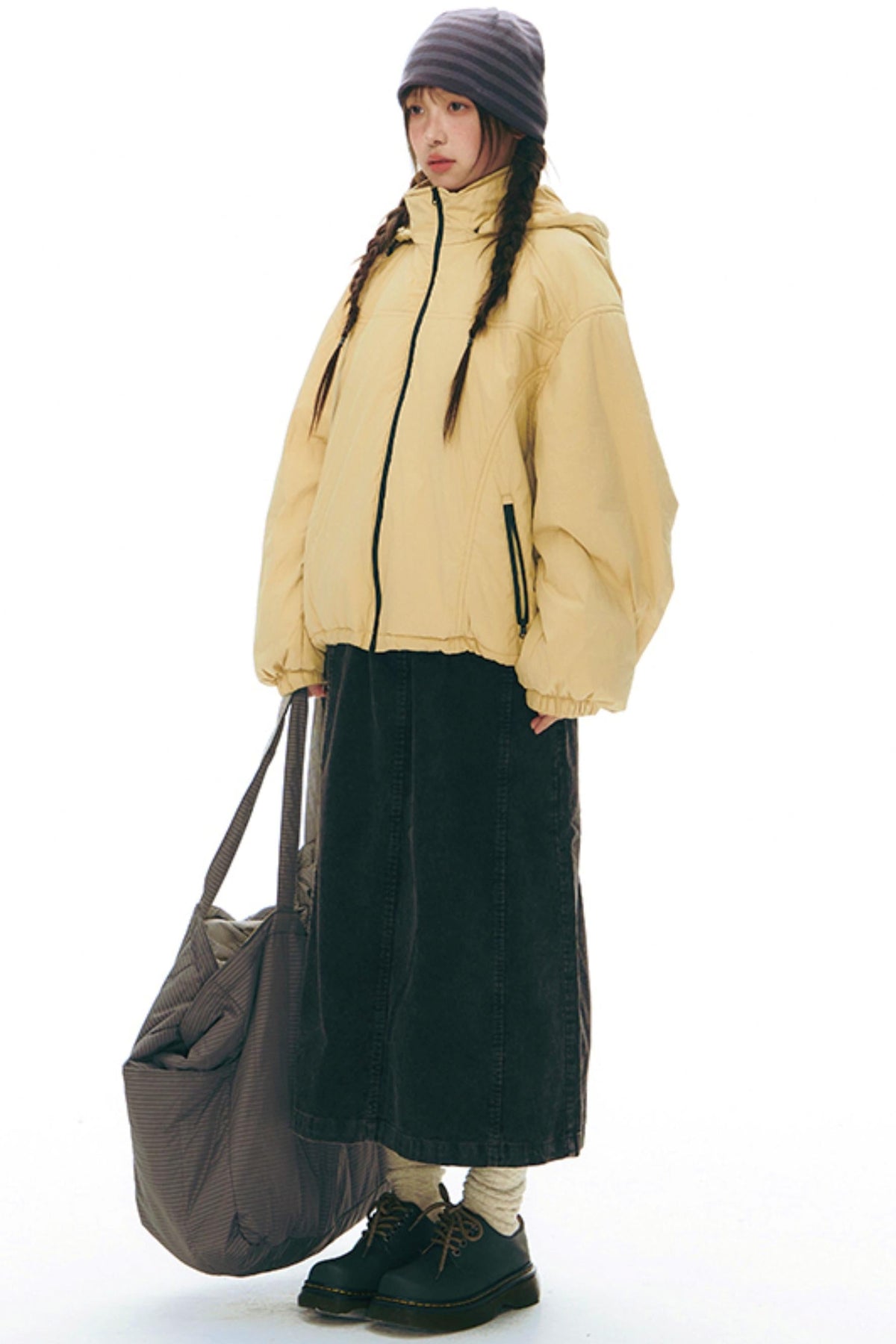 Detachable Cotton Fill Winter Coat