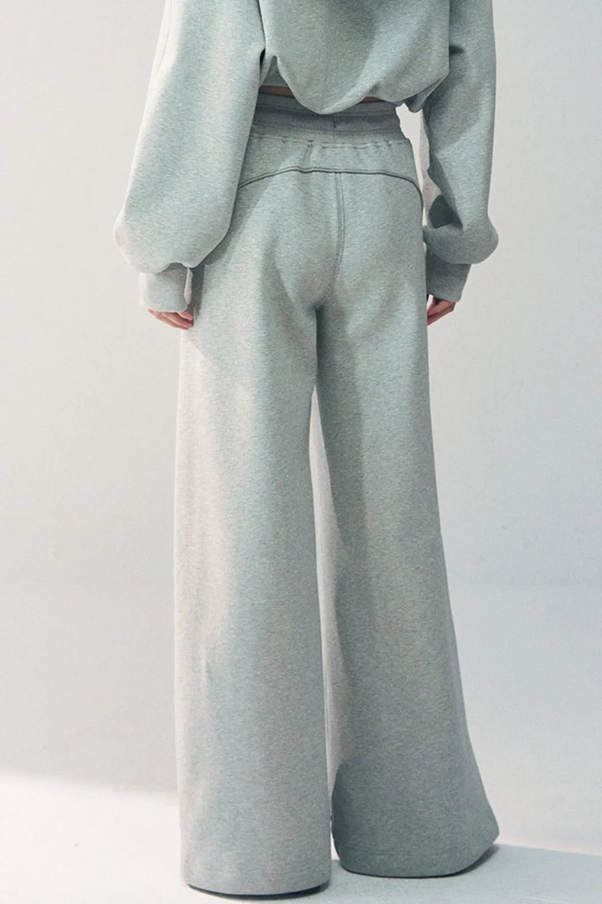 Detachable Fur Collar Sweatshirt Jacket Set-Up