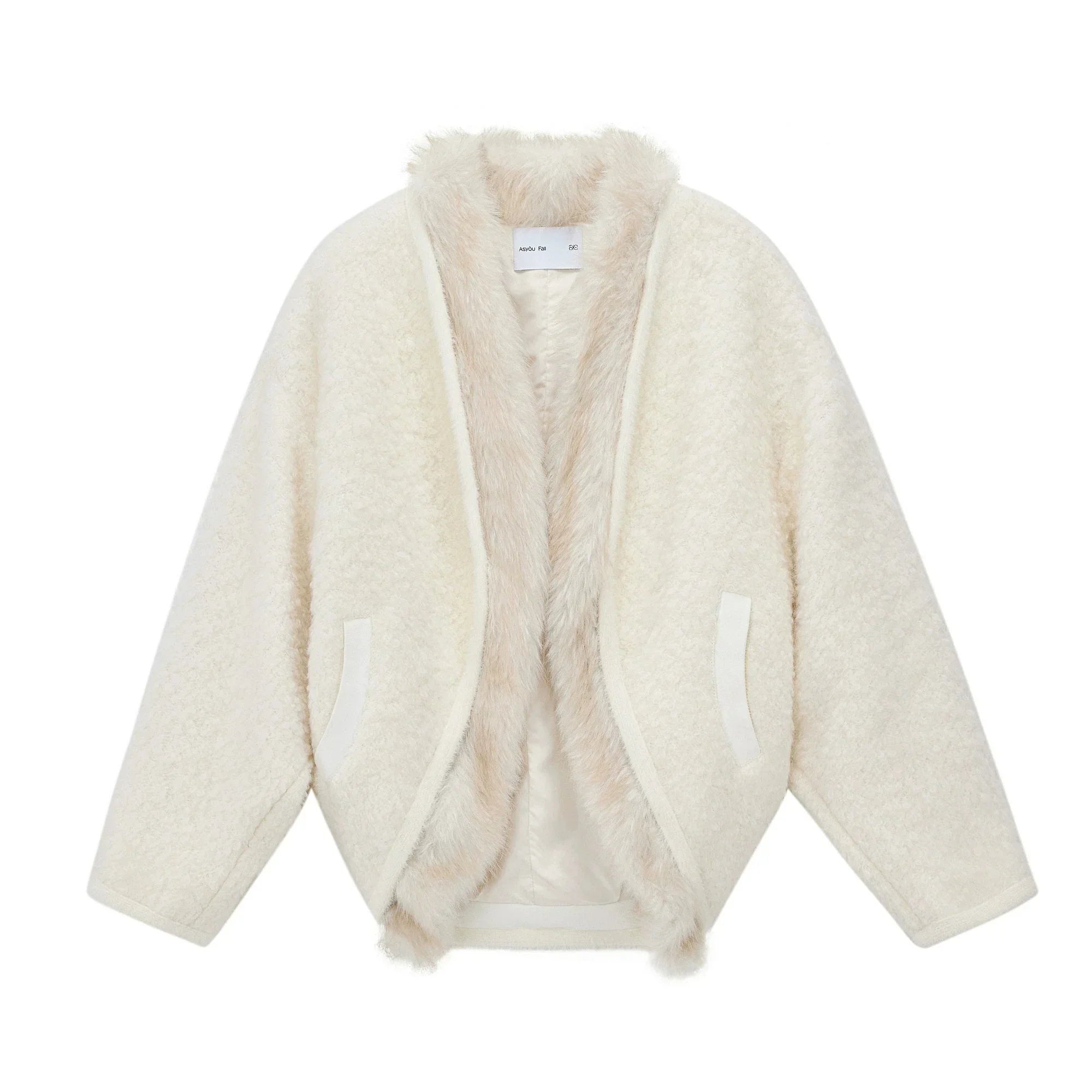 Detachable Fur Wool Coat