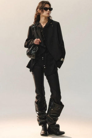 Detachable Lace Irregular Pants