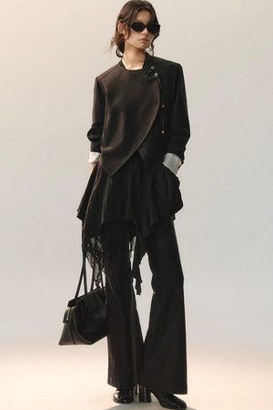 Detachable Lace Irregular Pants