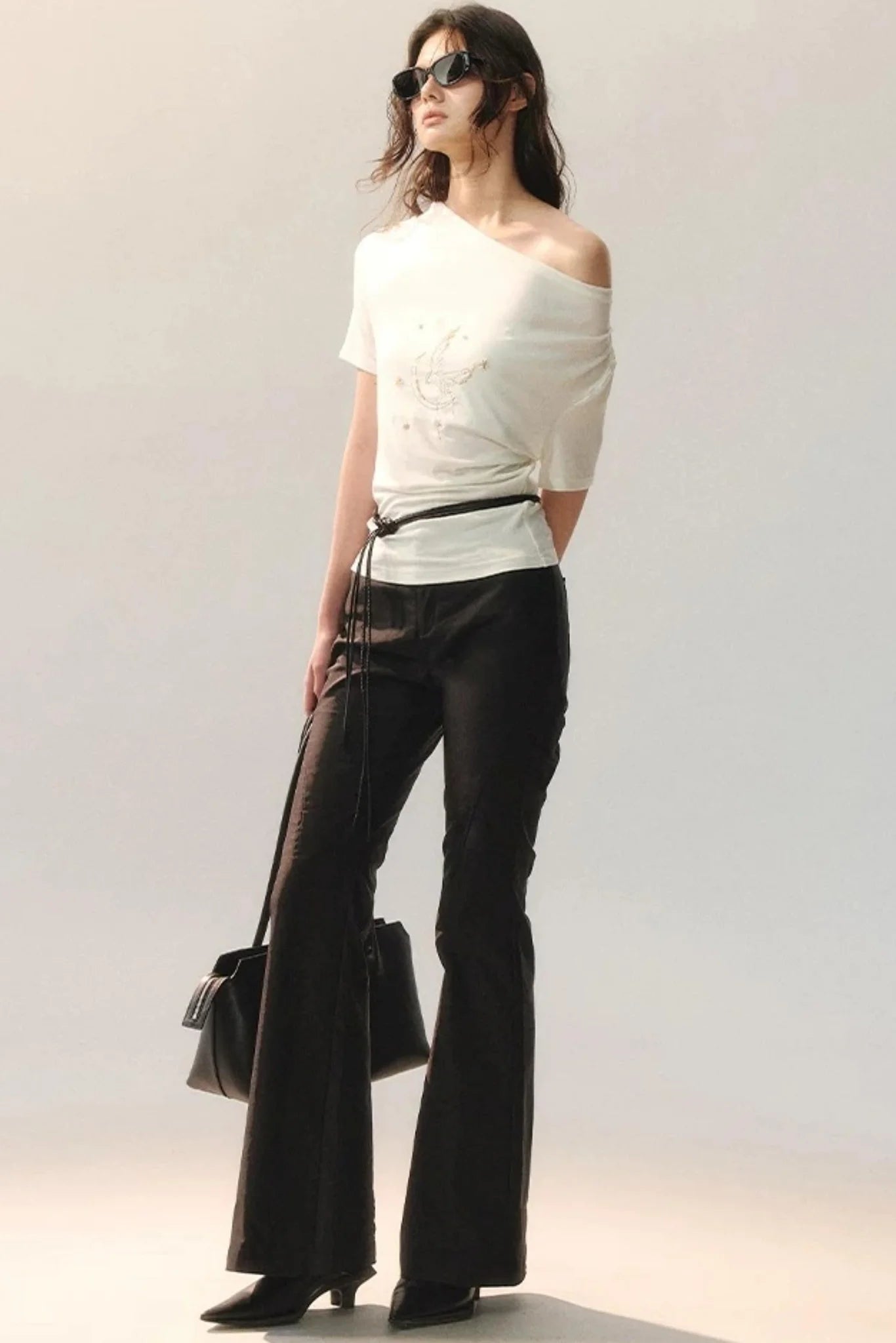 Detachable Lace Irregular Pants