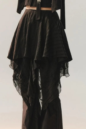 Detachable Lace Irregular Pants