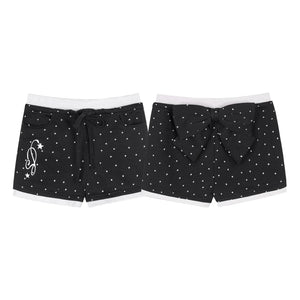 Detachable Polka Dot Peplum Shorts
