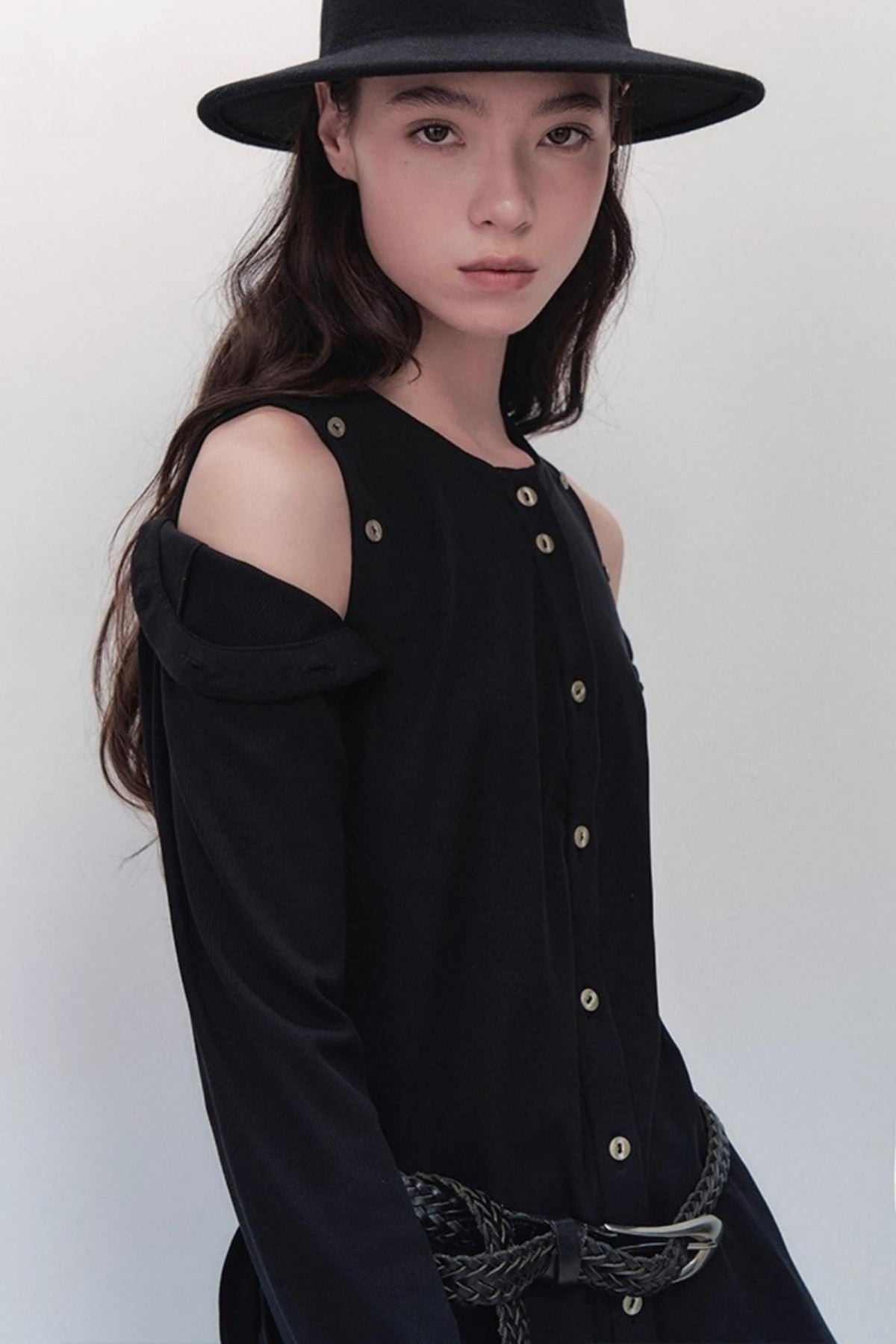Detachable Round Neck Knitted Cardigan