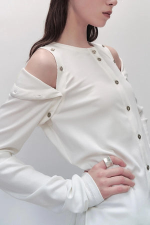 Detachable Round Neck Knitted Cardigan