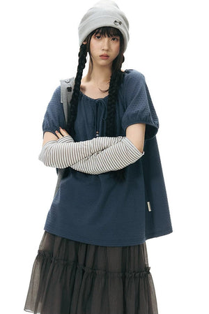 Detachable Sleeve Knitted Top